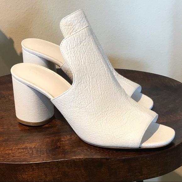 VINCE TANAY CRINKLED PATENT LEATHER MULE, SZ 9.5 - Picture 2 of 8